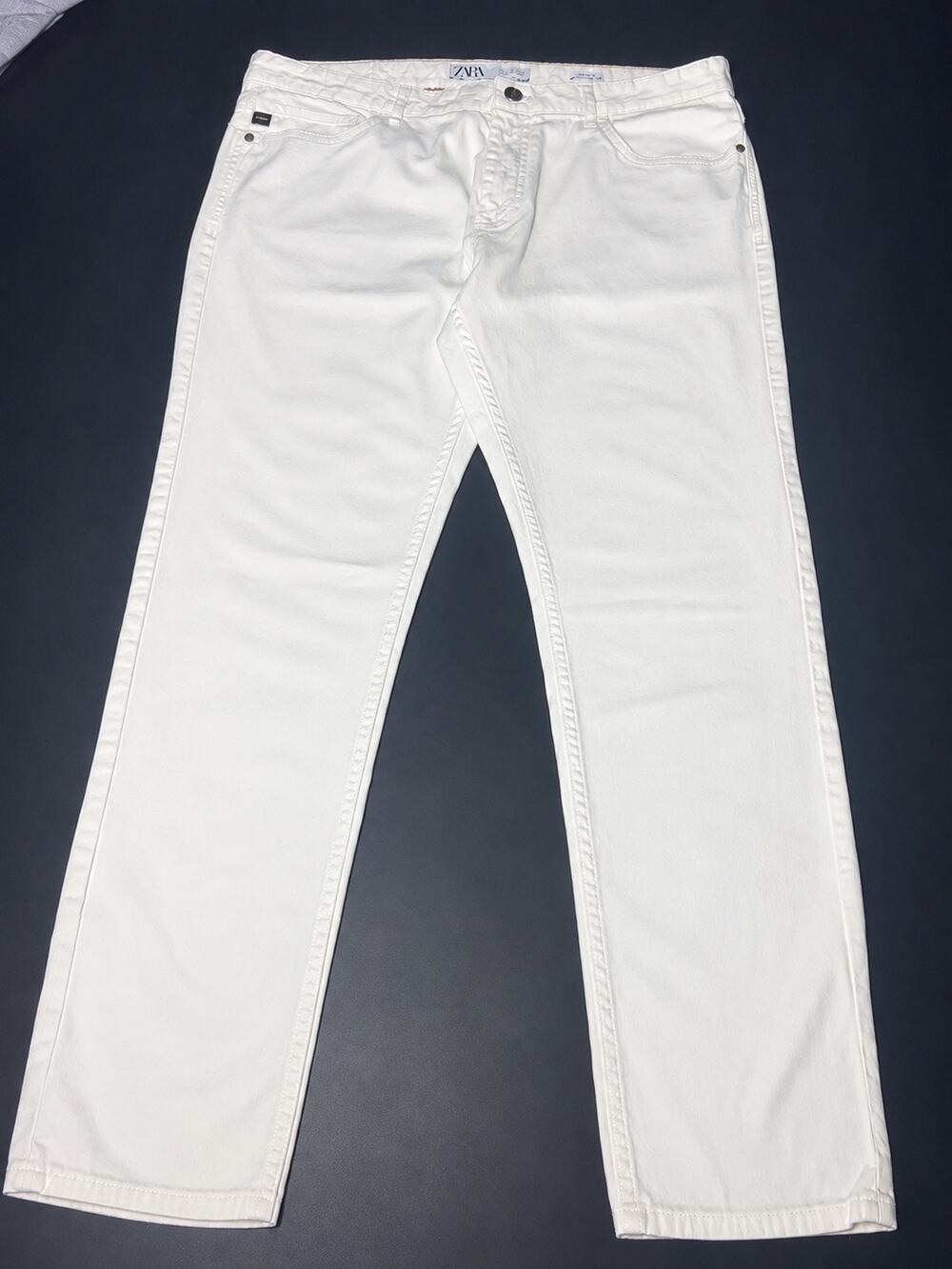 Zara Men’s White Skinny Fit Jeans Size 36 Classic Denim Pants